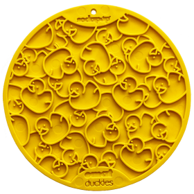 Duckies Design eMat Enrichment Lick Mat With Suction Cups