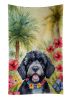 Portuguese Water Dog Luau Kitchen Towel Dish Cloths Guest Hand Towel Decorative Bathroom Towel for Face,Tea, Dishcloth, Kitchen and Bath