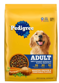 Pedigree Complete Nutrition Roasted Chicken, Rice & Vegetable Dry Dog Food For Adult Dog, 18 Lb Bag