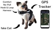 Realtime GSM GPS Pet Tracking System Waterproof Cat Dog Locator + Apps Size:XS