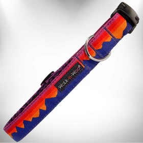 Mountain Dog Collars (Color: Purple Mountain, size: M 1" width fits 12-18" neck)