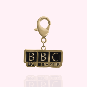 "BBC: Big Bitch Club" Dog Collar Charm (Color: Gold)