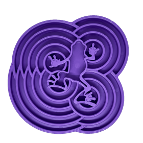 Water Frog Design eTray Enrichment Tray for Dogs (Color: Purple)