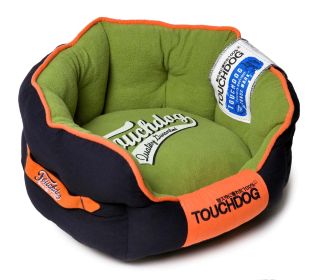 Touchdog Original Castle-Bark Ultimate Rounded Premium Dog Bed (size: large)