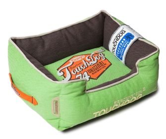 Touchdog Original Sporty Vintage Throwback Reversible Plush Rectangular Dog Bed (size: large)
