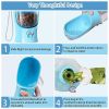 3 in1 Dog Outdoor Water Bottle,Portable Water Dispenser with Food Container,Poop Bag��3,Carbon Filter��2,Leak Proof Lock for Cat