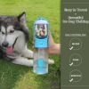 3 in1 Dog Outdoor Water Bottle,Portable Water Dispenser with Food Container,Poop Bag��3,Carbon Filter��2,Leak Proof Lock for Cat