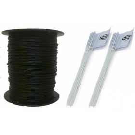 Essential Pet Heavy Duty In Ground Fence Wire and Flag Kit (Option: 1000 Feet)